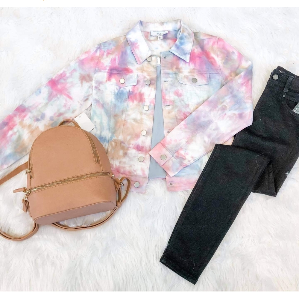 NWOT Tie-Dye jean jacket XS